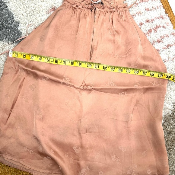Woman’s Joie Golden Brown Trapeze Tank Top Halter New M Blouse - Picture 7 of 8